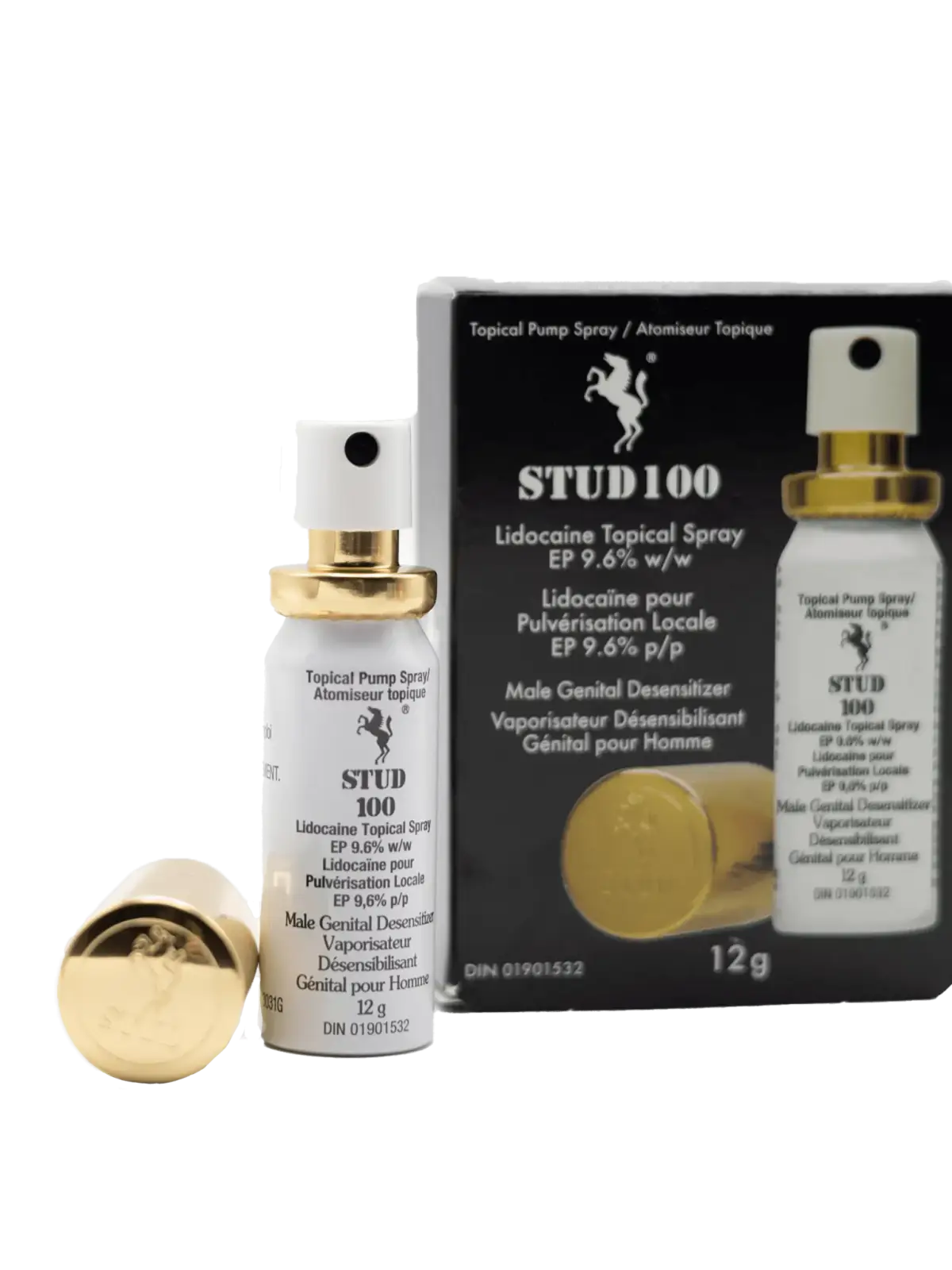 Stud 100 viivästyttävä spray miehille. Kondomiystävällinen, riittoisa suihke noin 120 annoksella, helppo käyttää ja annostella.