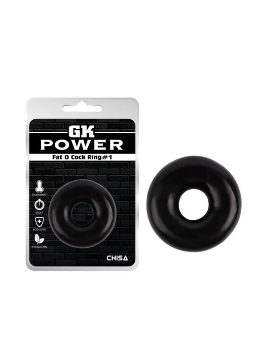 GK Power rengas 1, jämäkkä ja joustava tukirengas. Halkaisija 5,4 cm, sisähalkaisija 1,5 cm, leveys 5,4 cm, helppo puhdistaa ja kestävä käytössä.