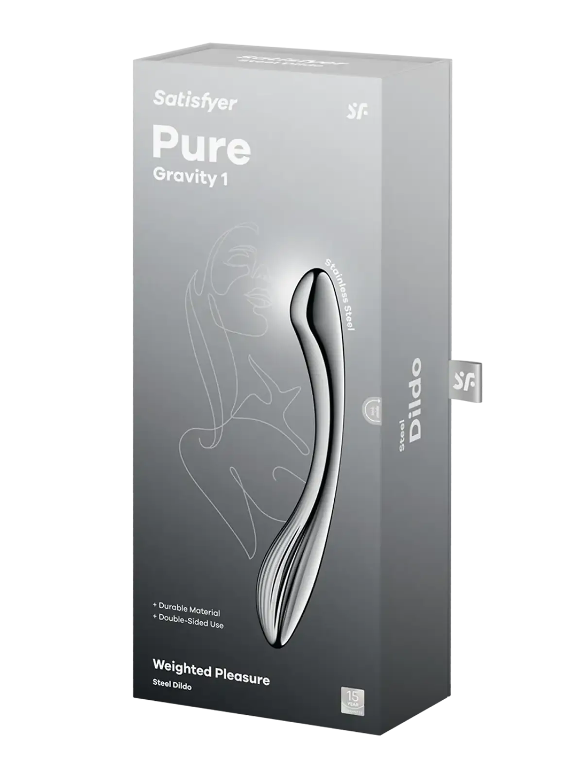 Ruostumattomasta teräksestä valmistettu dildo

Antaudu puhtaan nautinnon lumoukseen

Satisfyer Pure Gravity 1 on elegantti, kaareva dildo, joka on valmistettu kiinteästä ruostumattomasta teräksestä ja suunniteltu kohdennettuun G-pisteen ja klitoriksen stimulaatioon.

Sen ylellinen paino, sileä viimeistely ja aistilliset kaaret kutsuvat sinut kokemaan nautintoa uudella, intensiivisellä tavalla.