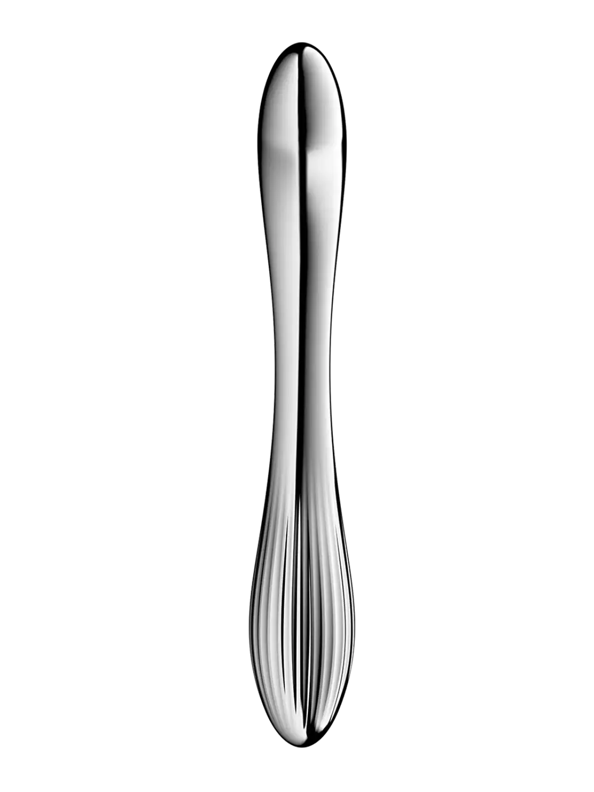 Ruostumattomasta teräksestä valmistettu dildo

Antaudu puhtaan nautinnon lumoukseen

Satisfyer Pure Gravity 1 on elegantti, kaareva dildo, joka on valmistettu kiinteästä ruostumattomasta teräksestä ja suunniteltu kohdennettuun G-pisteen ja klitoriksen stimulaatioon.

Sen ylellinen paino, sileä viimeistely ja aistilliset kaaret kutsuvat sinut kokemaan nautintoa uudella, intensiivisellä tavalla.