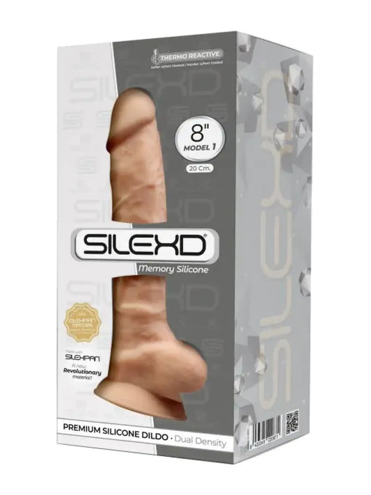 SilexD dildo 8’’ vaalea | Dildot | erotiikanaika