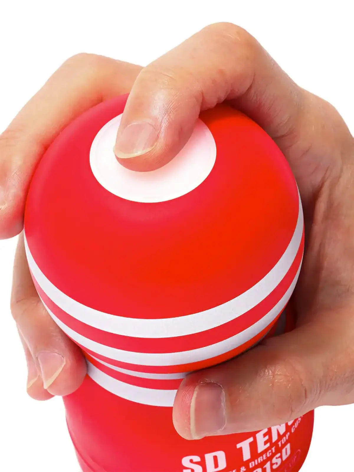 Tenga Short & Direct Gentle -masturbaattori pakkauksessa, selkeä ja moderni design